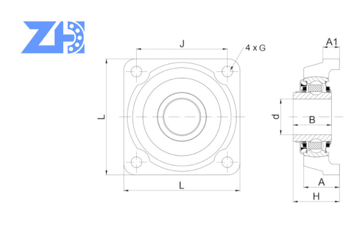 SLMS 308 MR 3L Bearing Units UCFE 308 Pillow Block Bearing สำหรับการขับขี่