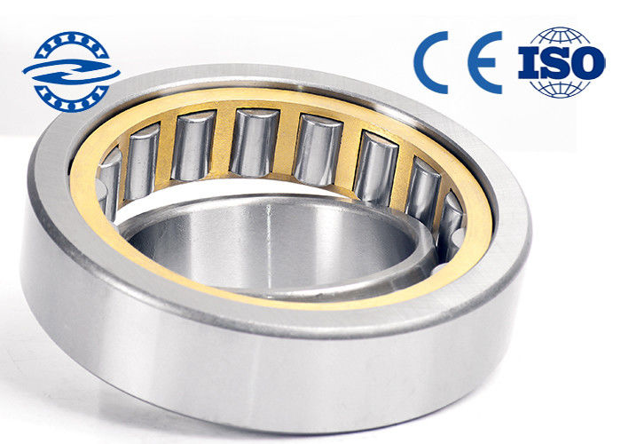 แบริ่งลูกกลิ้งทรงกระบอกแถวเดียว N214 Chrome Steel GCR15 วัสดุสำหรับเครื่องจักร 70 * 125 * 24 Mm