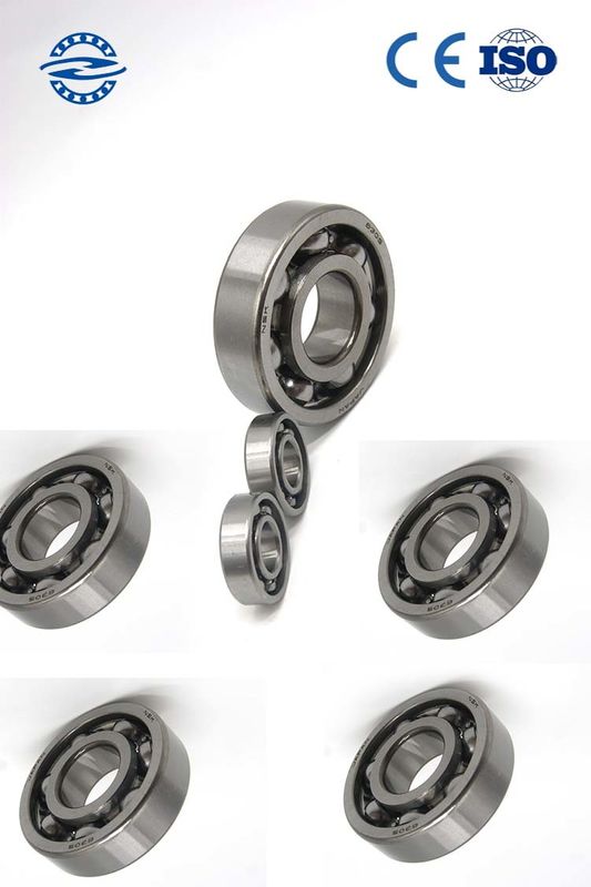 การสั่นสะเทือนต่ำ Chrome Steel เปิดแบริ่งบอลร่องลึก 6303 สำหรับรถยนต์ 17 * 47 * 14MM