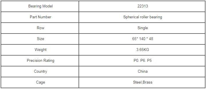 22313 CC CA E EA MB แบริ่งลูกกลิ้งทรงกลม ขนาด 65*140*48mm