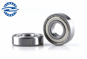 แบริ่งลูกกลิ้งร่องลึกประสิทธิภาพสูง 6001 ZZ ชิ้นส่วนเครื่องจักร 12 * 28 * 8mm