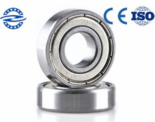 แบริ่งลูกกลิ้งร่องลึกประสิทธิภาพสูง 6001 ZZ ชิ้นส่วนเครื่องจักร 12 * 28 * 8mm