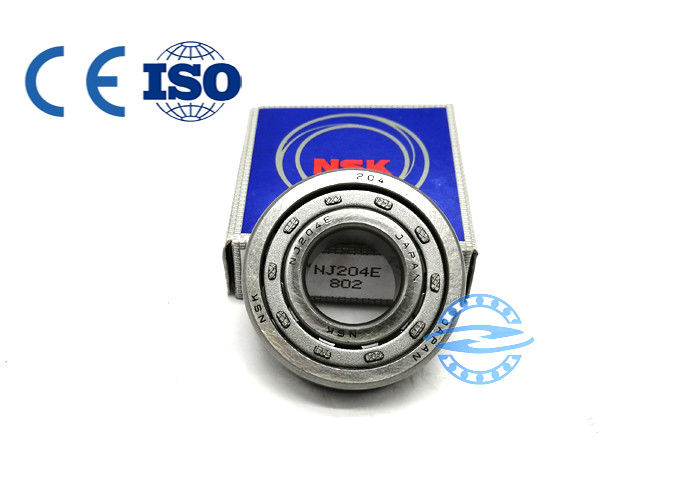 เปิดซีล NU/NJ 204 แบริ่งลูกกลิ้งทรงกลมขนาด 20*47*14 mm